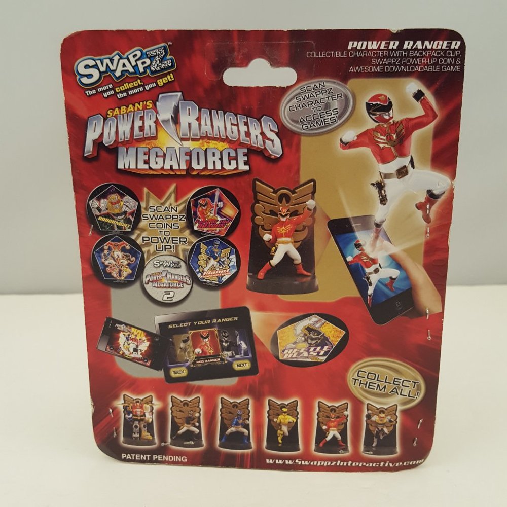 Yellow Power Ranger Mega Force Backpack Clip Keychain Mini Figure Game - Picture 3 of 8